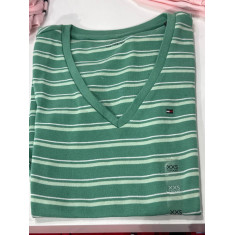 BLUSA BÁSICA DECOTE V MANGA CURTA 2