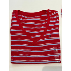 BLUSA BÁSICA DECOTE V MANGA CURTA 4