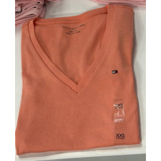 BLUSA BÁSICA DECOTE V MANGA CURTA 4