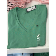 BLUSA BÁSICA DECOTE V MANGA CURTA 11