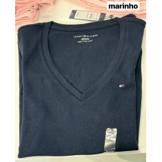 BLUSA BÁSICA DECOTE V MANGA CURTA 12