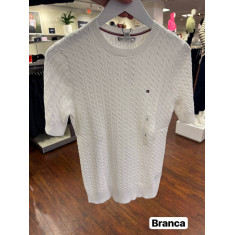 Sweater trançado manga curta 1