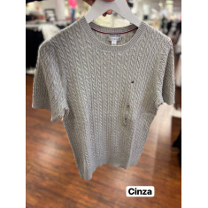 Sweater trançado manga curta 3