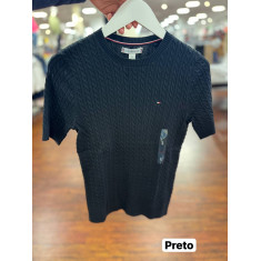 Sweater trançado manga curta 4