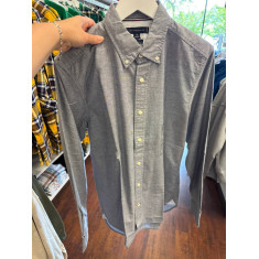 Camisa social manga longa REGULAR fit Oxford stretch cotton 1