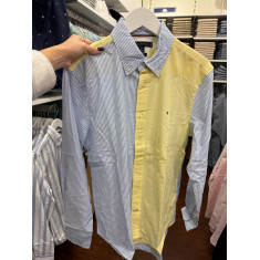 Camisa social manga longa REGULAR fit Oxford stretch cotton 14