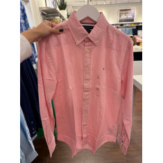 Camisa social manga longa REGULAR fit linho e algodão 5