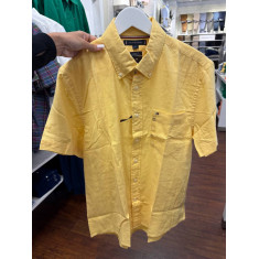 Camisa social manga curta REGULAR fit linho e algodão 1