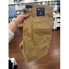 Bermuda Chino com elastano e elástico na cintura 9 polegadas 1