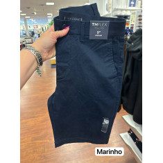 Bermuda Chino com elastano e elástico na cintura 9 polegadas 2
