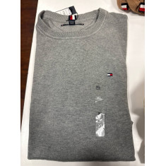 Sweater malha fina gola U 1