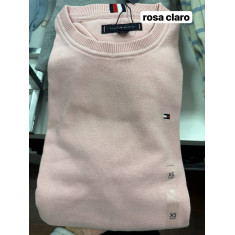 Sweater malha fina gola U 3