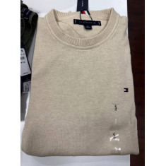 Sweater malha fina gola U 6