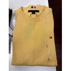 Sweater malha fina gola U 9