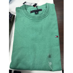 Sweater malha fina gola U 10