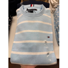 Sweater malha fina gola U 2