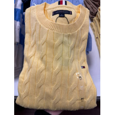 The Cable Sweater trançado gola U 5