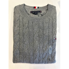 The Cable Sweater trançado gola U 6